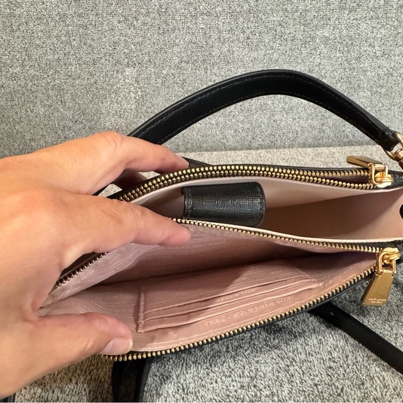 Kate Spade Morgan Saffiano Leather Small East West Crossbody Black Pre Owned - Picture 6 of 7